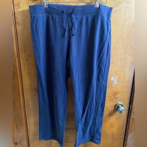 Wide leg sweatpants (dark navy)